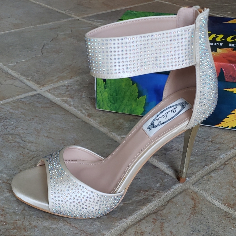Italina rhinestone heels